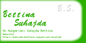 bettina suhajda business card